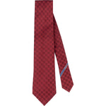 [🔄️B06 / F80] Gucci Monogram GG Silk with Web Detail Tie - vintageandkickz