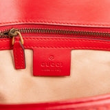 Gucci Chevron Matelassé Leather GG Marmont Medium Shoulder Crossbody Bag