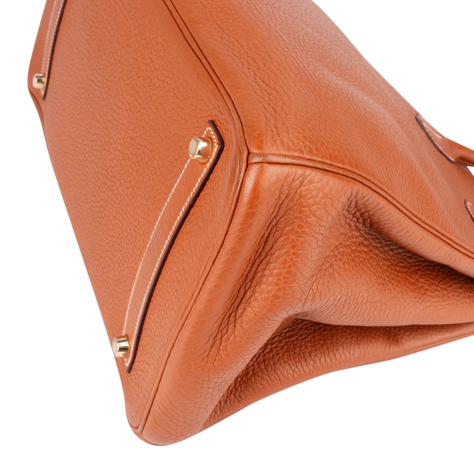 Hermès Brun Fjord Leather Birkin 35 Handbag xx leder - vintageandkickz