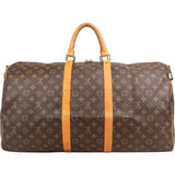 Louis Vuitton Monogram Canvas Keepall 55 Bandoulière Travel Bag