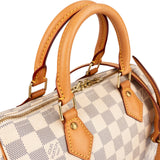 Louis Vuitton Monogram Damier Azur Canvas Speedy 25 Bandoulière Handbag