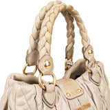 Miu Miu Matelassé Nappa Leather City Handbag