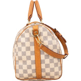 Louis Vuitton Monogram Damier Azur Canvas Speedy 30 Bandoulière Handbag