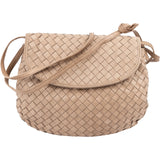 Bottega Veneta Intrecciato Leather Single Flap Crossbody Bag
