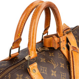 Louis Vuitton Monogram Canvas Keepall 55 Bandoulière Travel Bag