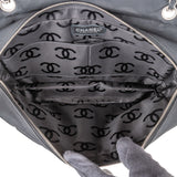 Chanel Quilted Nylon Chocolate Bar Single Flap Shoulder Bag