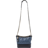 Chanel Aged Calfskin Quilted Gabrielle Hobo Crossbody Bag
