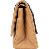 Chanel Quilted Caviar Leather 2.55 Reissue Jumbo Double Flap Crossbody Bag