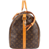 Louis Vuitton Monogram Canvas Keepall 55 Bandoulière Travel Bag