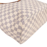 Louis Vuitton Monogram Damier Azur Canvas Neverfull MM Shoulder Bag