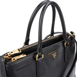 Prada Black Saffiano Leather Galleria Handbag