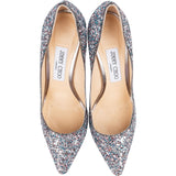 Jimmy Choo Multicolor Leather Glitter Romy Pumps (38)