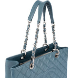 Chanel Quilted Caviar Leather Grand Shopping Tote Jumbo Shoulder Bag