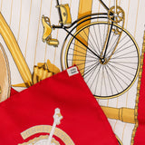 Hermès Les Becanes Silk Carre 90 Scarf Tuch