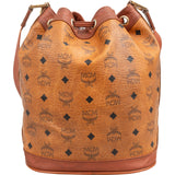MCM Monogram Visetos Drawstring Bucket Crossbody Bag