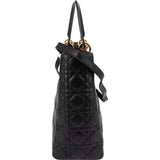 Christian Dior Quilted Cannage Lambskin Lady Dior Handbag