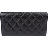 Chanel Quilted Caviar Leather Classic Flap Wallet