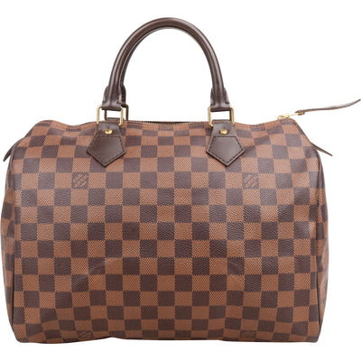 Louis Vuitton Monogram Damier Ebene Canvas Speedy 30 Handbag