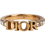 Christian Dior Emblem Crystal Ring (51)