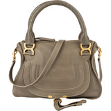 Chloé Grained Calfskin Marcie Double Carry Handbag