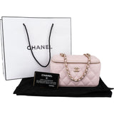 Chanel Quilted Caviar Leather Vanity Case Crossbody Bag