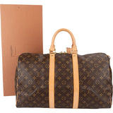 Louis Vuitton Monogram Canvas Keepall 45 Travel Bag