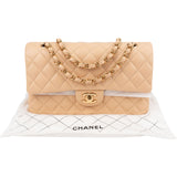 Chanel Quilted Lambskin Medium Double Flap Shoulder Bag