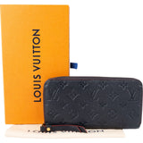 Louis Vuitton Leather Monogram Empreinte Zippy Wallet