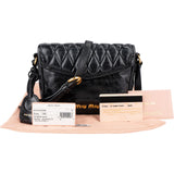 Miu Miu Quilted Vitello Shine Leather Small Coffer Crossbody Bag