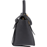 Celine Black Grained Calfskin Belt Handbag