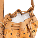 MCM Monogram Visetos Drawstring Bucket Crossbody Bag