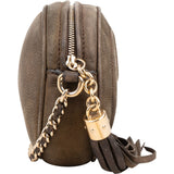 Gucci Nubuk Leather Soho Disco Round Crossbody Bag