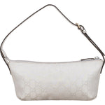 Gucci Silver Monogram GG Pochette Handbag - vintageandkickz