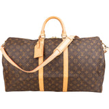 Louis Vuitton Monogram Canvas Keepall 55 Bandoulière Travel Bag