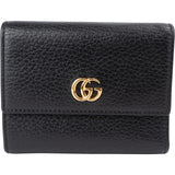 Gucci Monogram Pebbled Leather GG Marmont Wallet