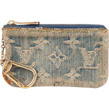 Louis Vuitton Monogram Denim Pochette Cles Key Pouch