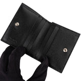 Prada Saffiano Corner Leather Small Vertical Bifold Wallet