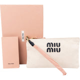 Miu Miu Chic Canvas Emblem Pouch Bag
