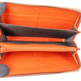 Gucci Monogram GG Supreme Bow Zip Around Wallet