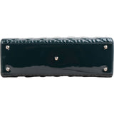 Christian Dior Cannage Patent Leather Medium Lady Dior Handbag