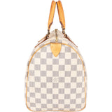 Louis Vuitton Monogram Damier Azur Speedy 30 Handbag