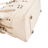 Louis Vuitton Off White Ecru Lambskin Studded Sac Riveting Shoulder Bag