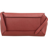 Céline Red Grained Calfskin Nano Belt Handbag