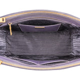 Prada Purple Saffiano Leather Galleria Handbag