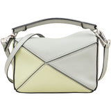 Loewe Tricolor Green Puzzle Mini Crossbody Handbag