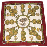 Hermès Silk Cuivreries Tuch Scarf - vintageandkickz