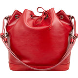 Louis Vuitton Red Epi Leather NM Sac Noé Petit Shoulder Bag