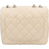 Chanel Quilted Caviar Leather Small Boxy Single Flap Crossbody Bag