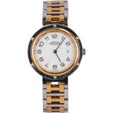 Hermès Bicolor Tone Clipper Women Watch
