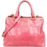 Prada Pink Vitello Lux Shine Leather Tote Handbag